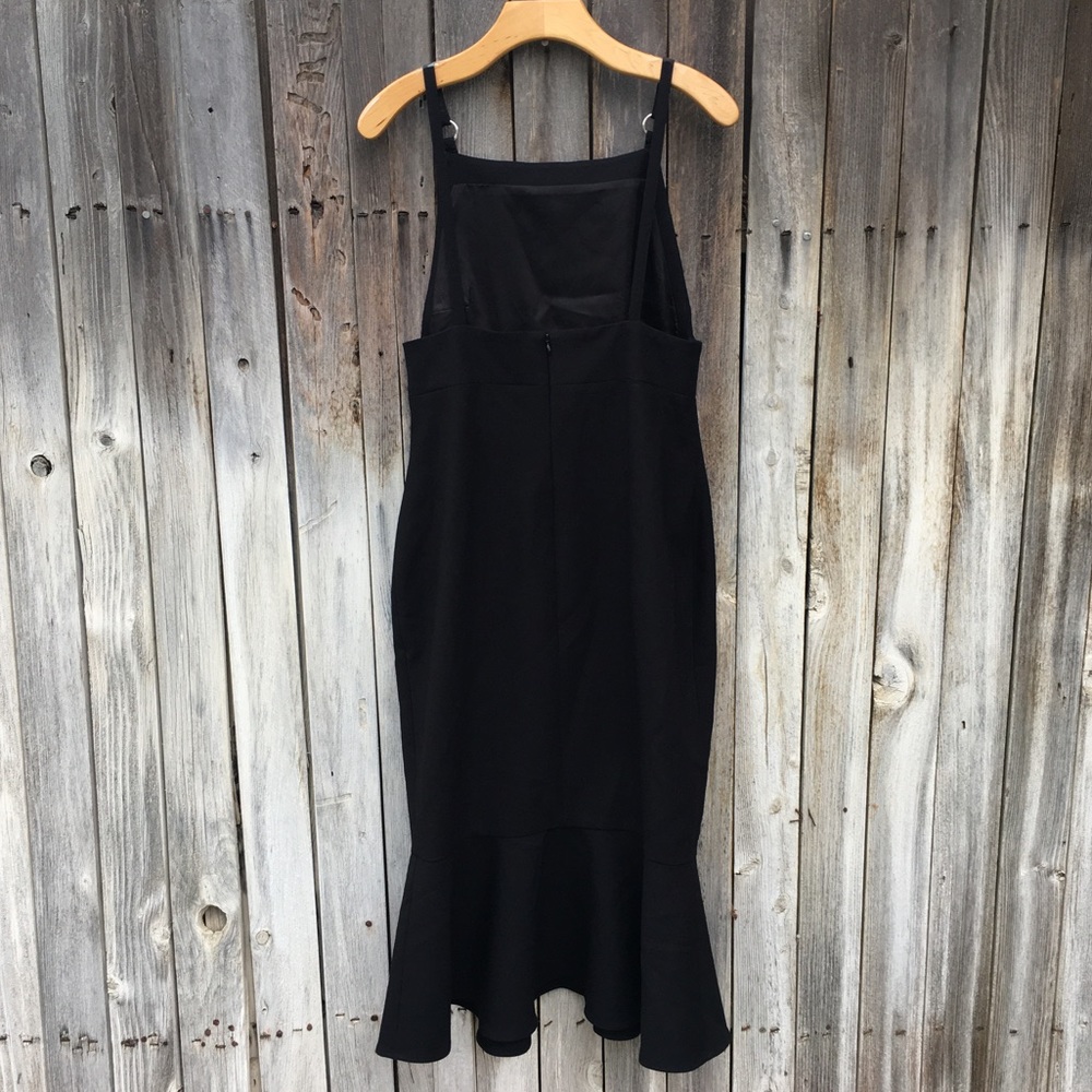 New Cinq A Sept Harlyn Midi Dress Black 12 - Picture 11 of 15
